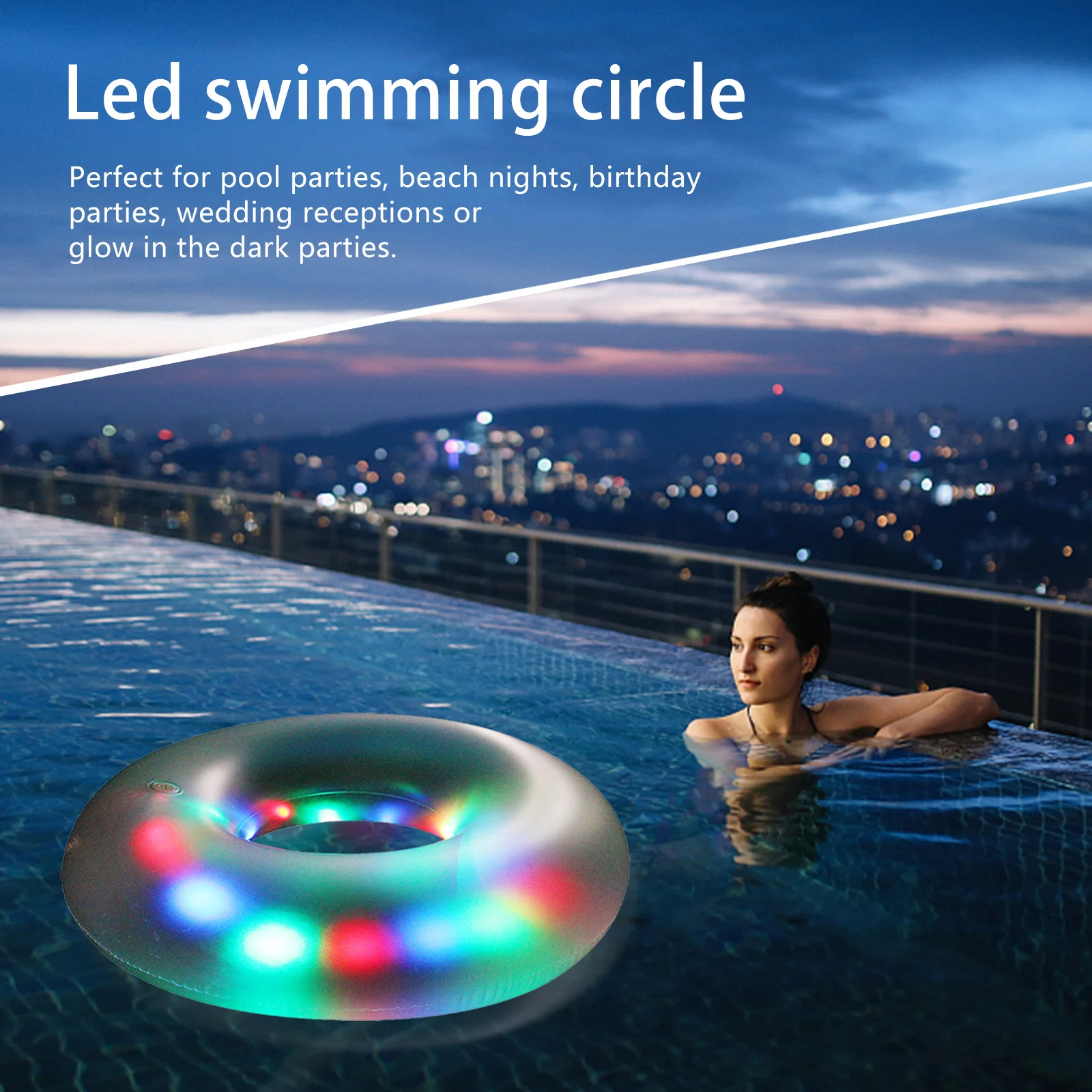 Lluminated Multi-Color Inflatable Luminous Ball Glowing Ball PVC Floating Row Luminous Decor Ball for Outdoor Pool Beach Party
Lluminated Multi-Color Inflatable Luminous Ball Glowing Ball PVC Floating Row Luminous Decor Ball for Outdoor Pool Beach Party