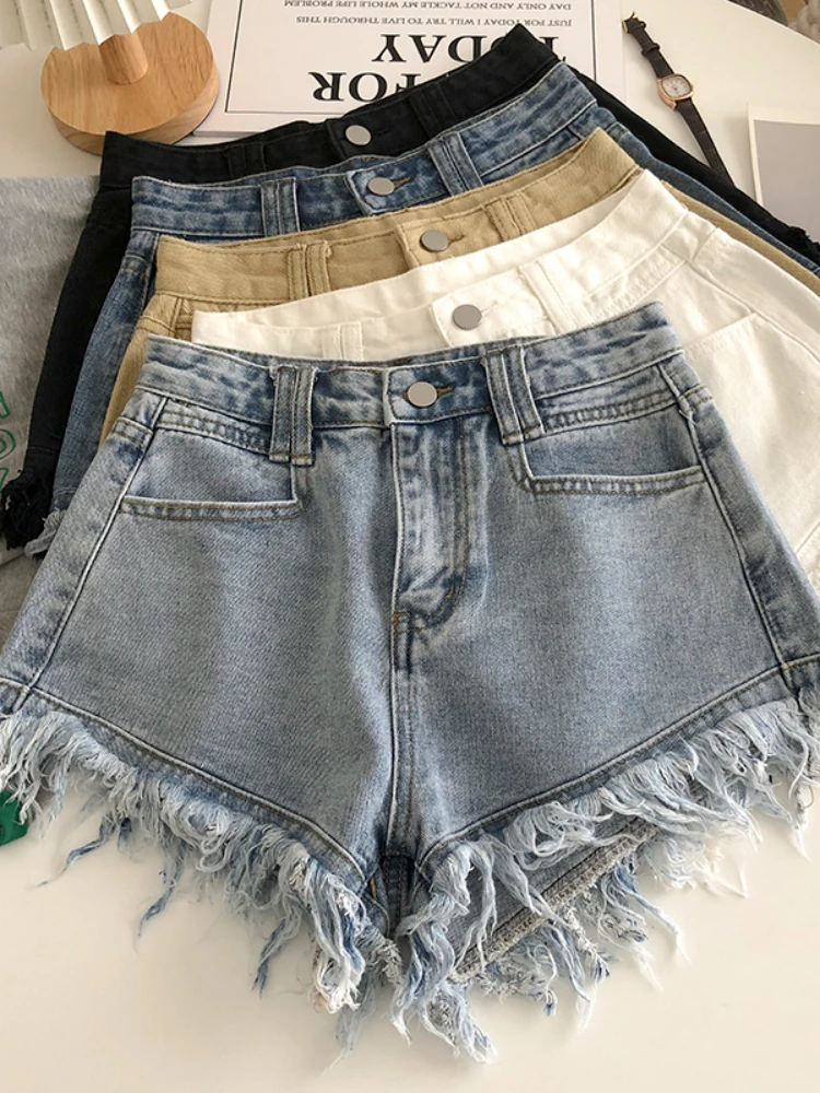 FTLZZ New Summer Women Fashion Irregular High Waist Denim Shorts Lady Casual Solid Color Wide Leg Straight Jeans Shorts
FTLZZ New Summer Women Fashion Irregular High Waist Denim Shorts Lady Casual Solid Color Wide Leg Straight Jeans Shorts