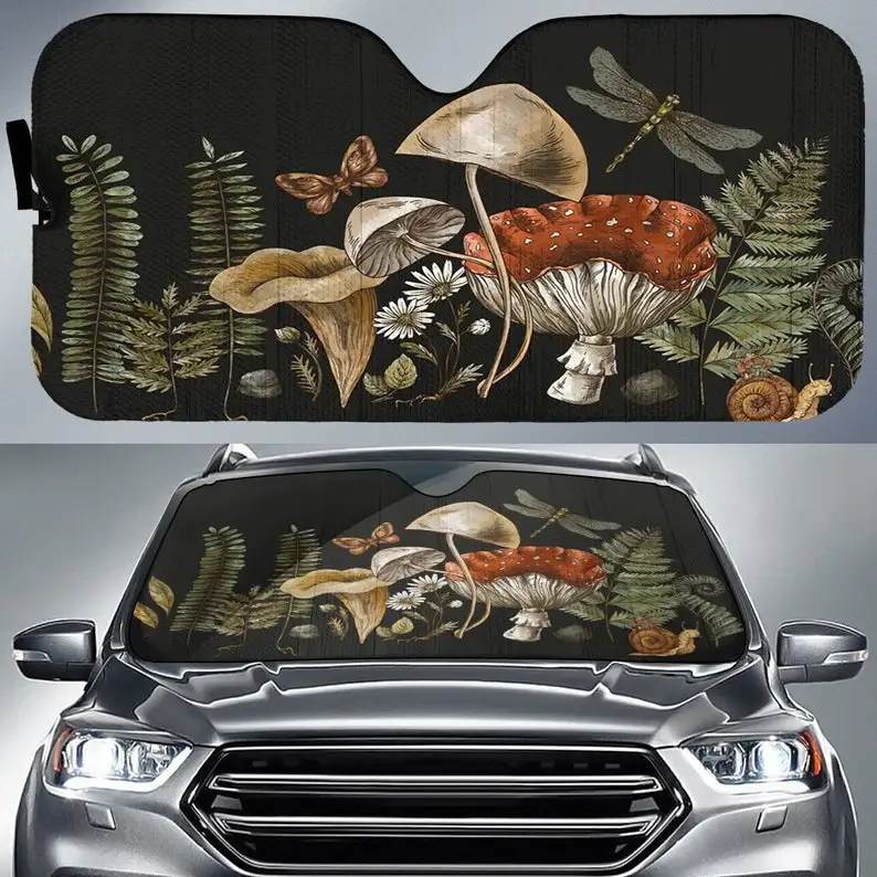 boho forest mushroom car windshield sunshade amanita fern window sunscreen boho car accessories car trim
boho forest mushroom car windshield sunshade amanita fern window sunscreen boho car accessories car trim