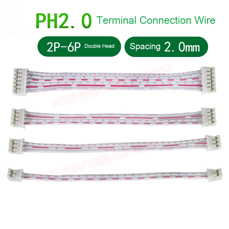 10/20/30cm PH2.0mm Double-head Terminal Line 2-345678910-12P Electronic Connector Power Wire Connector Plug-in Red/White Cable
10/20/30cm PH2.0mm Double-head Terminal Line 2-345678910-12P Electronic Connector Power Wire Connector Plug-in Red/White Cable