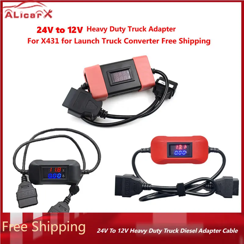 for Launch X431 Heavy Duty Truck Diesel Adapter 12V-24V Cable Truck Converter Fast Free Shipping
for Launch X431 Heavy Duty Truck Diesel Adapter 12V-24V Cable Truck Converter Fast Free Shipping