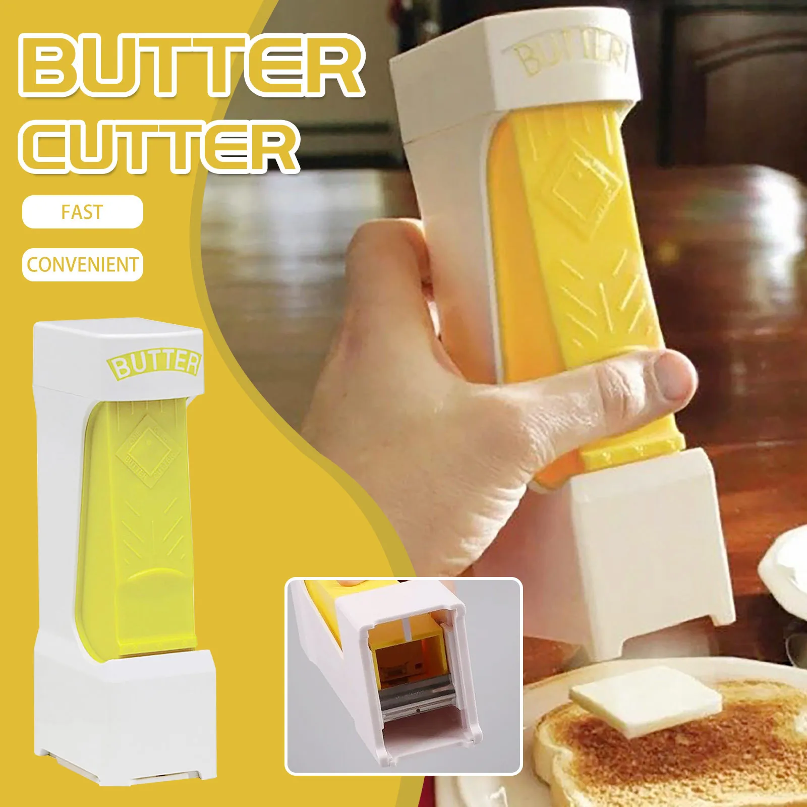 Easy Butter Cheese Slicer Dispenser Handheld Portable Butter Cutter Butter Slicer Cheese Slicer Cheese Dispenser Divider Kitchen
Easy Butter Cheese Slicer Dispenser Handheld Portable Butter Cutter Butter Slicer Cheese Slicer Cheese Dispenser Divider Kitchen