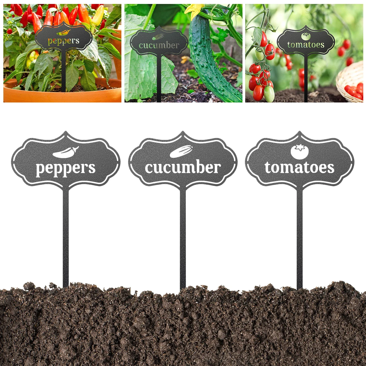 L Metal Vegetables Label Durable Plant Tags Waterproof Plant Markers with Classy Design Vegetable Seed Labels with Anti-corrosi
L Metal Vegetables Label Durable Plant Tags Waterproof Plant Markers with Classy Design Vegetable Seed Labels with Anti-corrosi