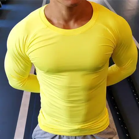 2023 Sexy Men's Fitness Tank Top Long Sleeve Quick Drying Running T-shirt Training Tights Solid Color Bottom Shirt
2023 Sexy Men's Fitness Tank Top Long Sleeve Quick Drying Running T-shirt Training Tights Solid Color Bottom Shirt