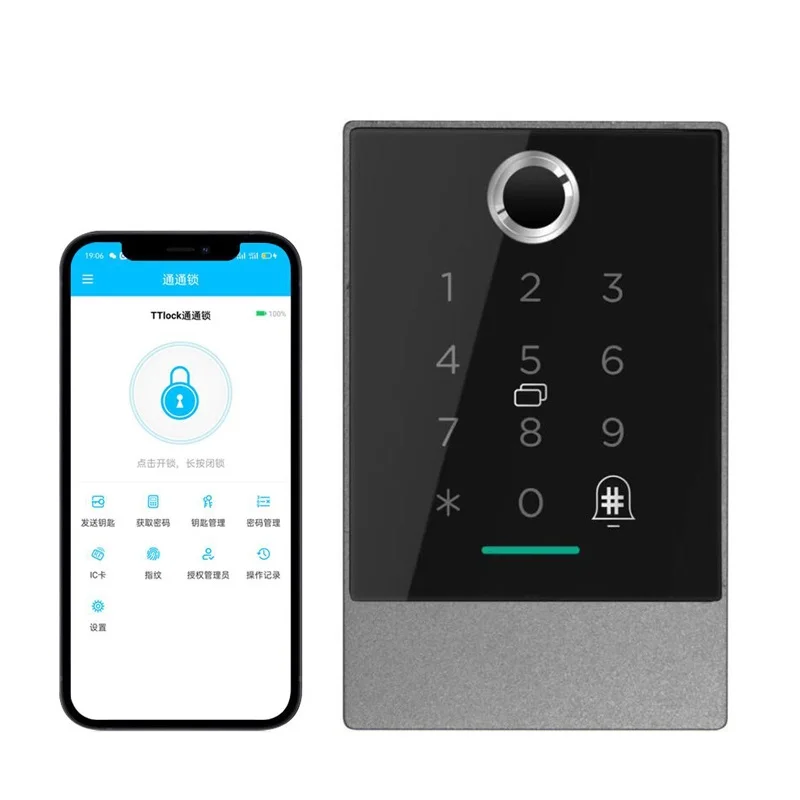 Waterproof Fingerprint Mobile Phone Access Control Open Door Multiple Unlock
Waterproof Fingerprint Mobile Phone Access Control Open Door Multiple Unlock