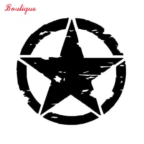 Army star pattern motorcycle Window Bumper laptop vinyl car styling Waterproof Black / silver cover scratch sticker 15-15cm
Army star pattern motorcycle Window Bumper laptop vinyl car styling Waterproof Black / silver cover scratch sticker 15-15cm