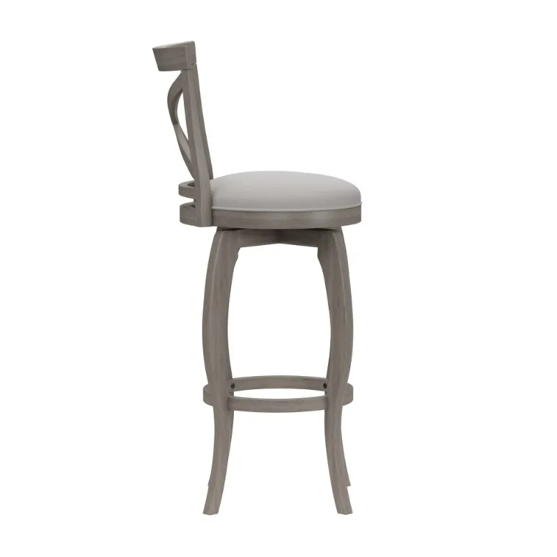 Hillsdale Furniture Ellendale X-Back Wood Padded Swivel Bar Height Stool, Aged Gray
Hillsdale Furniture Ellendale X-Back Wood Padded Swivel Bar Height Stool, Aged Gray