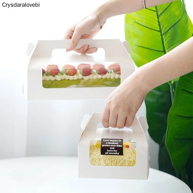 10pcs Handle Cake Packing Boxes Towel Roll Swiss Roll Birthday Party Farvor Handmake Gift With Transparent Window
10pcs Handle Cake Packing Boxes Towel Roll Swiss Roll Birthday Party Farvor Handmake Gift With Transparent Window