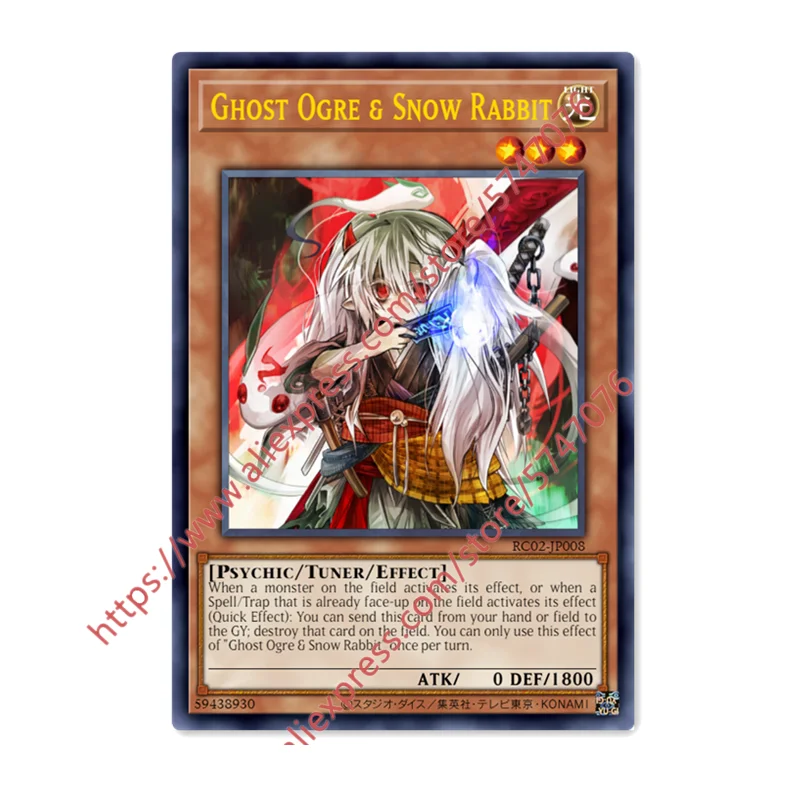 Yu Gi Oh Ghost Ogre & Snow Rabbit SR японские английские DIY игрушки хобби Коллекционная игра
Yu Gi Oh Ghost Ogre & Snow Rabbit SR японские английские DIY игрушки хобби Коллекционная игра