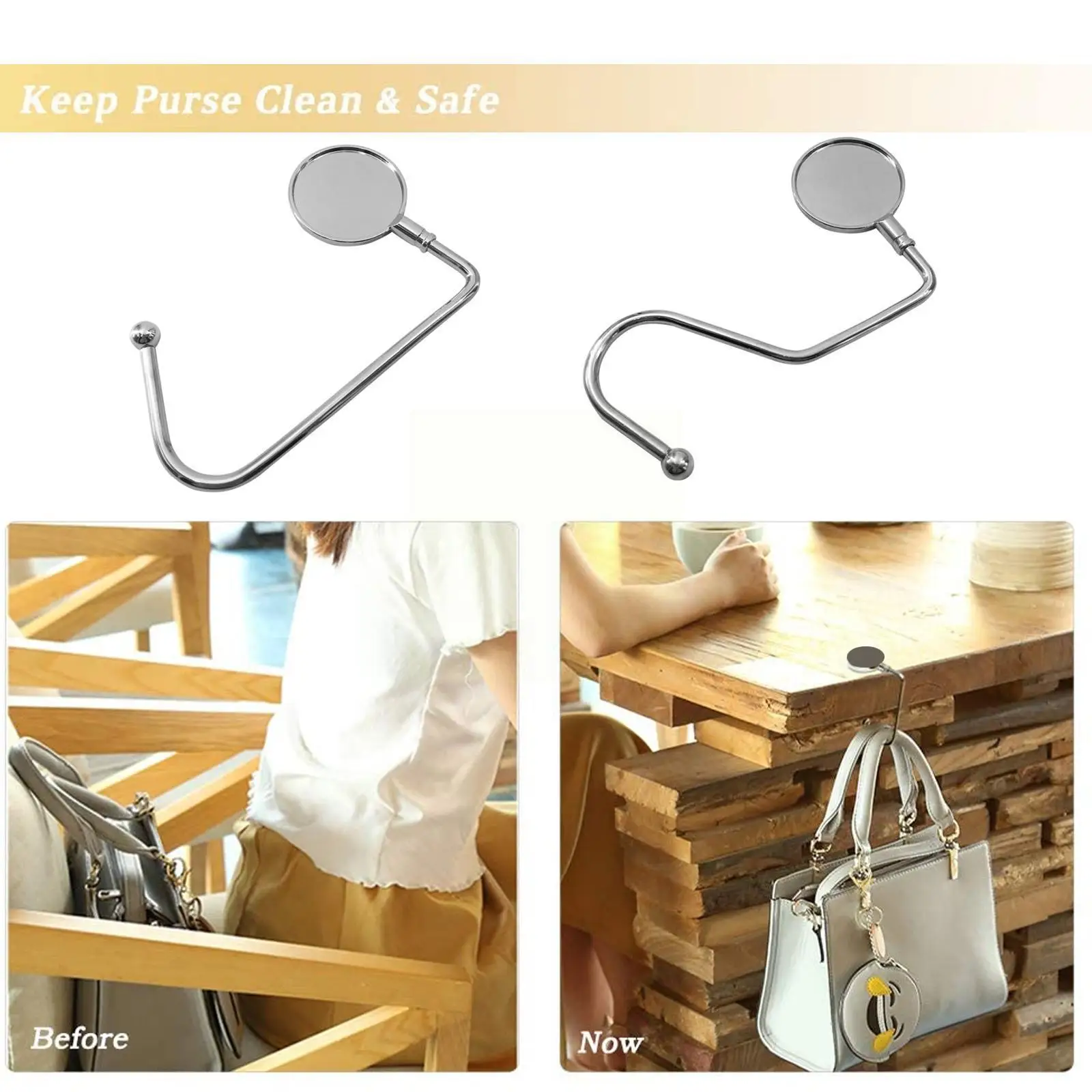 1pc Portable Folding Bag Hook Hanger Foldable Table Handbag Desk Office Purse Side Women Holders Hook Hook Organizer Handba W5e7
1pc Portable Folding Bag Hook Hanger Foldable Table Handbag Desk Office Purse Side Women Holders Hook Hook Organizer Handba W5e7