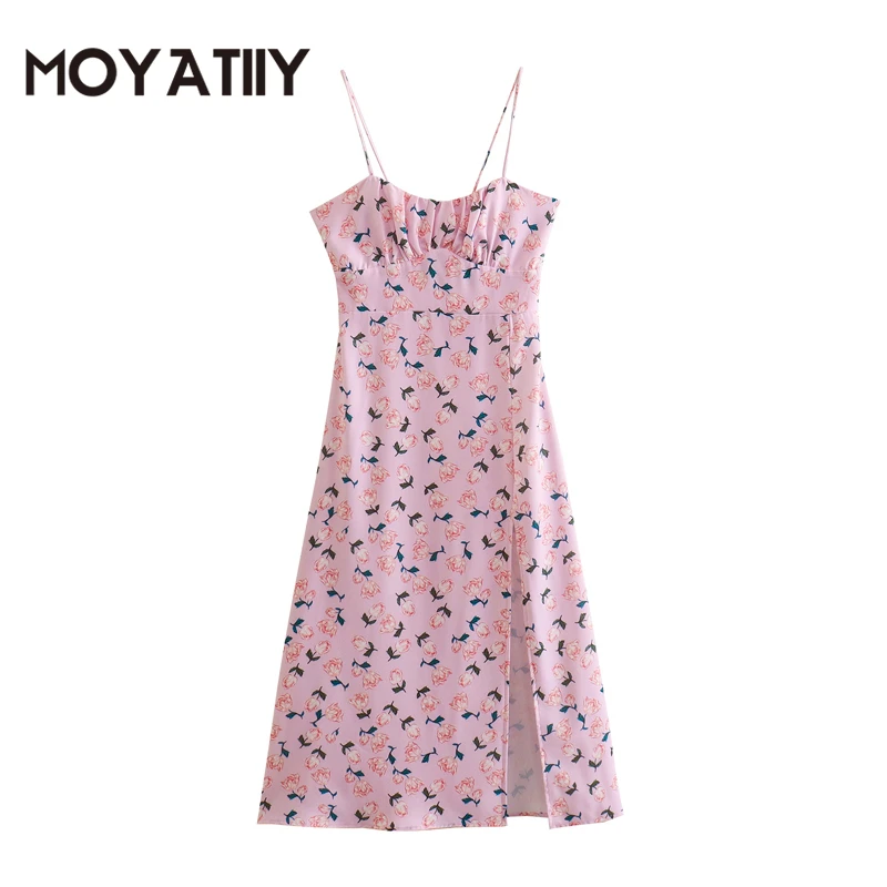 MOYATIIY Women 2022 Fashion Summer Dress Retro Floral Print Sleeveless Beach Dresses Thin Strap Female Vestidos
MOYATIIY Women 2022 Fashion Summer Dress Retro Floral Print Sleeveless Beach Dresses Thin Strap Female Vestidos