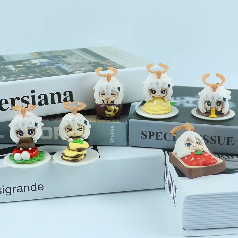 6Pcs/Set 4-6CM Anime Game Genshin Impact Figure Kawaii Food Theme Scene Cute Gift Action Figures Model Children's Toys PVC Doll
6Pcs/Set 4-6CM Anime Game Genshin Impact Figure Kawaii Food Theme Scene Cute Gift Action Figures Model Children's Toys PVC Doll