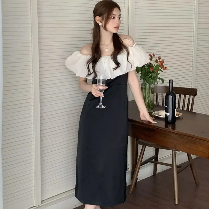 2022 Summer New Bud One Shoulder Wrap Hip Women's Long Dress Free Shipping 
2022 Summer New Bud One Shoulder Wrap Hip Women's Long Dress Free Shipping