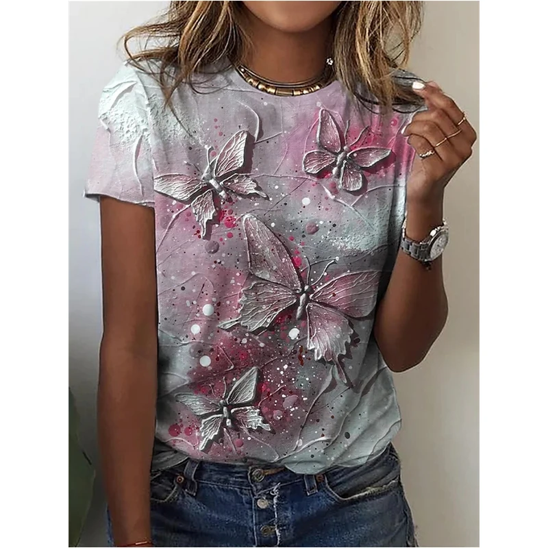 Summer Butterfly Flower Floral 3D Print T-Shirts Women's Fashion Oversized T Shirt Y2K Streetwear Female Girl Tops Tees Clothing
Summer Butterfly Flower Floral 3D Print T-Shirts Women's Fashion Oversized T Shirt Y2K Streetwear Female Girl Tops Tees Clothing
