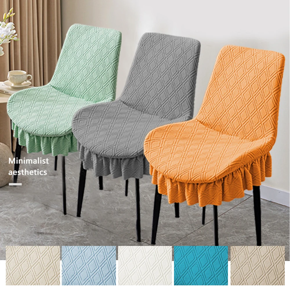 Эластичный чехол на стул с ромбовидной юбкой, эластичный уплотненный чехол на стул для кухни, столовой, офиса, домашнего декора, съемный протектор стула, чехлы на сиденья
Эластичный чехол на стул с ромбовидной юбкой, эластичный уплотненный чехол на стул для кухни, столовой, офиса, домашнего декора, съемный протектор стула, чехлы на сиденья