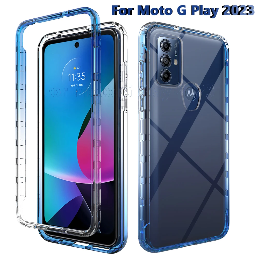 Бампер кристально градиентный Прозрачный чехол для Motorola Moto G Play 2023 с передней рамкой противоударный высокопрочный чехол с защитой от падения
Бампер кристально градиентный Прозрачный чехол для Motorola Moto G Play 2023 с передней рамкой противоударный высокопрочный чехол с защитой от падения