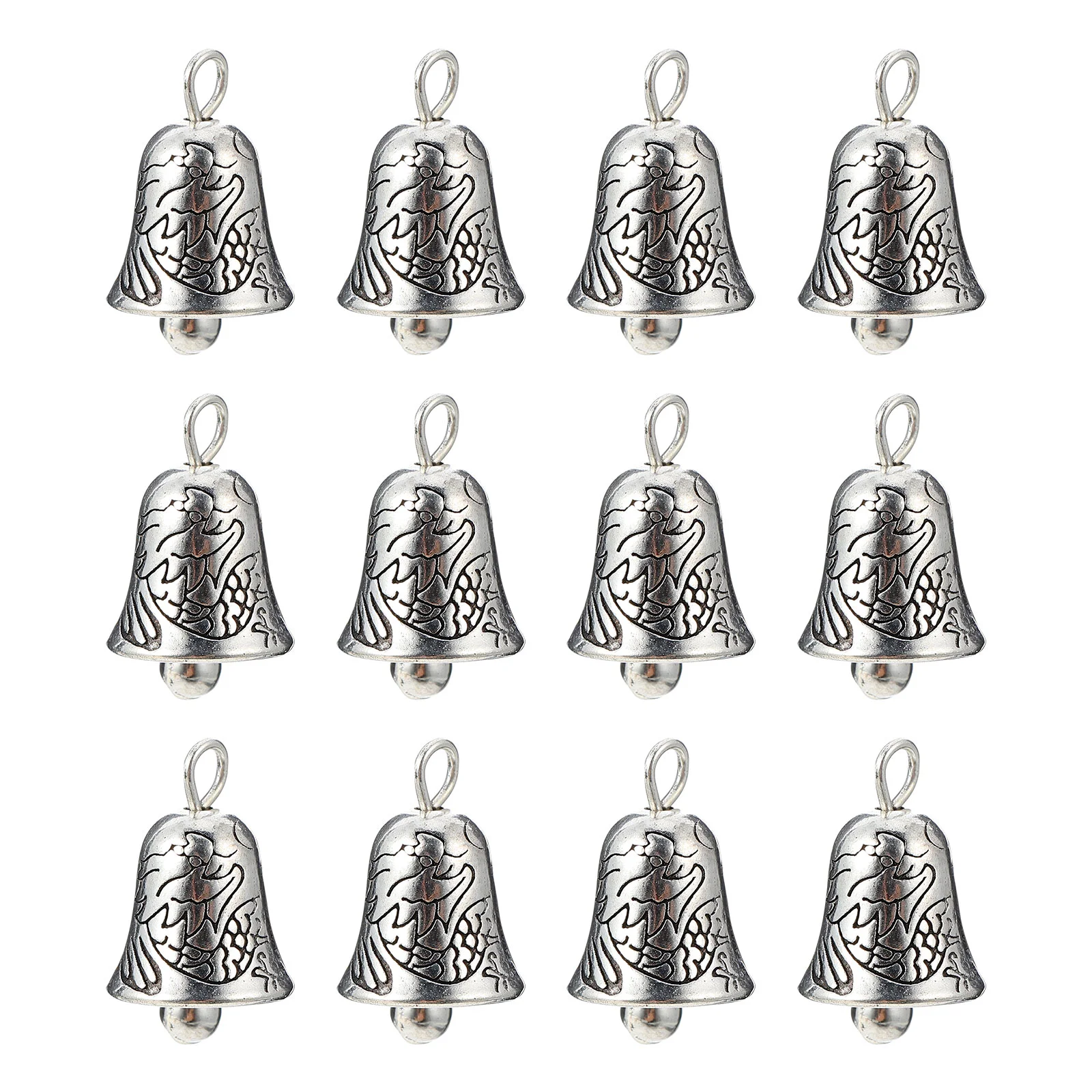 

Retro Bells Christmas Bell Shaped Pre-hole Hanging Ornaments Pendants DIY Accessories for Door Decoration