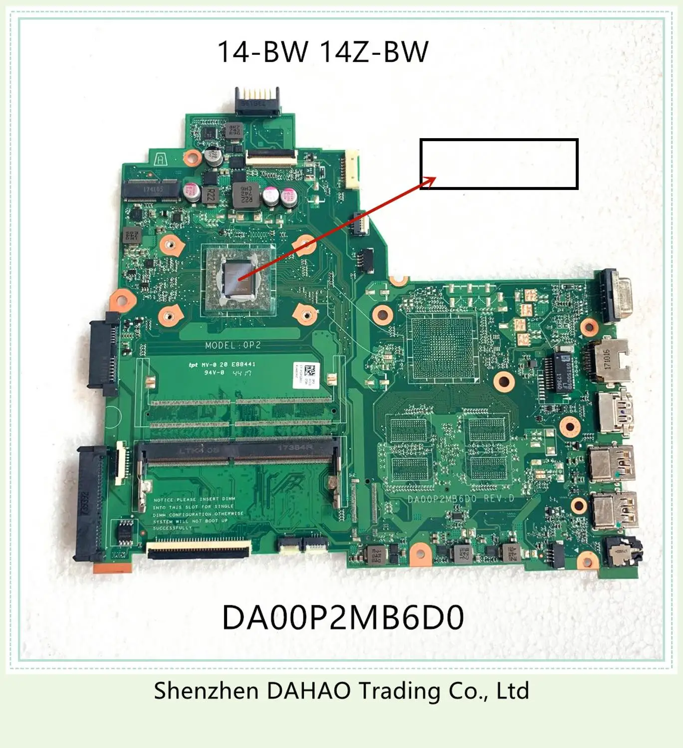 For HP PAVILION 240 G6 14-BW 14Z-BW motherboard,DA00P2MB6D0 925545-601 925542-601 With AMD E2/A4 CPU DDR4 100% TESTED OK
For HP PAVILION 240 G6 14-BW 14Z-BW motherboard,DA00P2MB6D0 925545-601 925542-601 With AMD E2/A4 CPU DDR4 100% TESTED OK