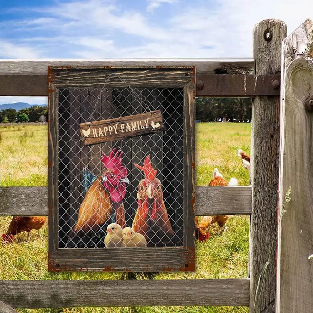 Happy Family Metal Sign,Farm Rooster Hen Metal Plaque,Chicken Farmhouse Door Sign,Vintage Cock Wall Plaque Metal Tin Signs Home
Happy Family Metal Sign,Farm Rooster Hen Metal Plaque,Chicken Farmhouse Door Sign,Vintage Cock Wall Plaque Metal Tin Signs Home
