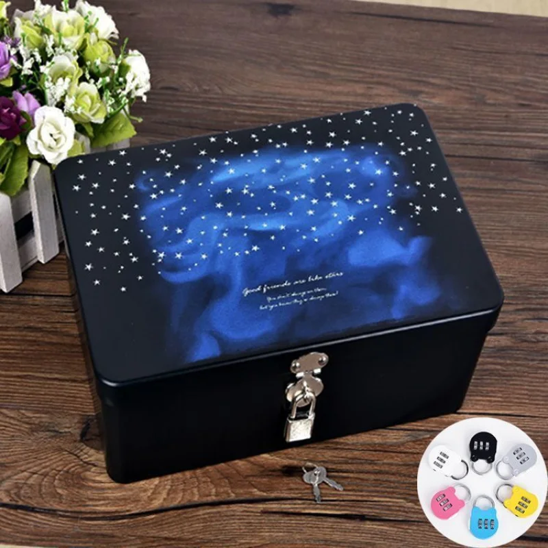 Storage Box Storage Box Iron Box with Lock Storage Box Thickened Certificate Box Private Storage Box Password Change Box Savings
Storage Box Storage Box Iron Box with Lock Storage Box Thickened Certificate Box Private Storage Box Password Change Box Savings