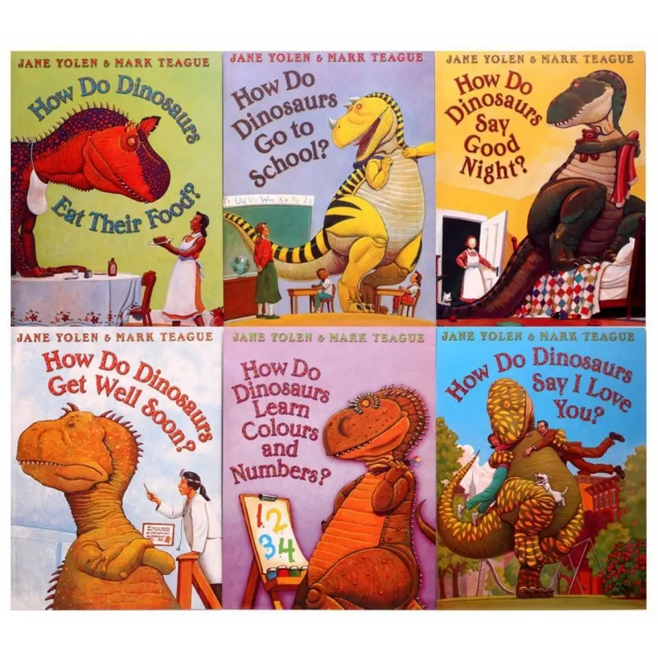 English illustrator has a dinosaur series of story books 6 volumes of children's English early education enlightenment books
English illustrator has a dinosaur series of story books 6 volumes of children's English early education enlightenment books