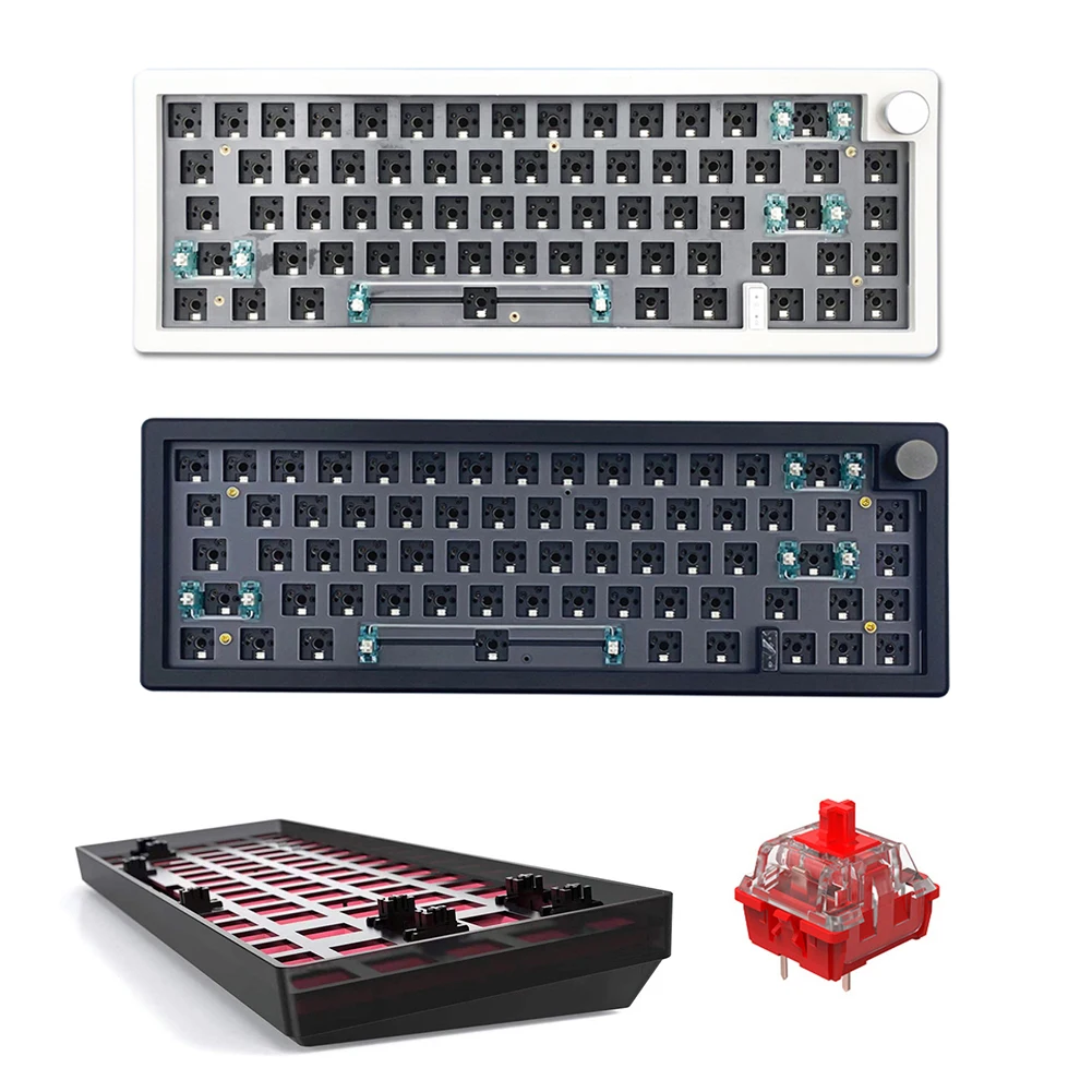 GMK67 TESTER68 Hot Swappable Mechanical Keyboard Gasket Kit Bluetooth 2.4G 3 Mode Keyboard Customization Kit RGB Backlit 67 Keys
GMK67 TESTER68 Hot Swappable Mechanical Keyboard Gasket Kit Bluetooth 2.4G 3 Mode Keyboard Customization Kit RGB Backlit 67 Keys