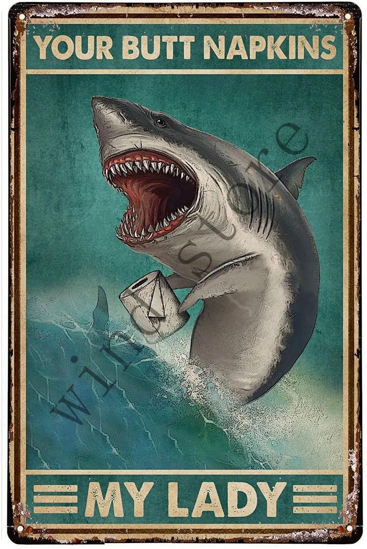 Shark Funny Tin Signs Wall Decor Jaws Movie Tin Poster Metal Sign Retro Style Home Shop Bar Coffee Vintage Arts 8x12 In
Shark Funny Tin Signs Wall Decor Jaws Movie Tin Poster Metal Sign Retro Style Home Shop Bar Coffee Vintage Arts 8x12 In