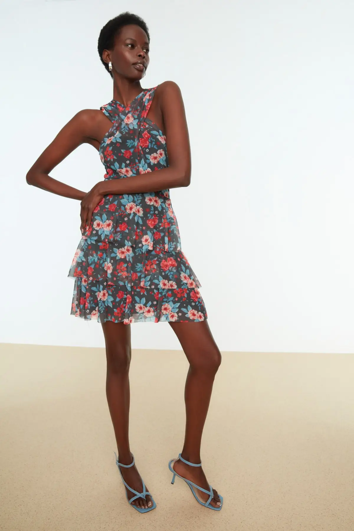 Multi color printed tulle knitted dress TWOSS21EL4317 floral Skater Mini white digital print lined clothing
Multi color printed tulle knitted dress TWOSS21EL4317 floral Skater Mini white digital print lined clothing