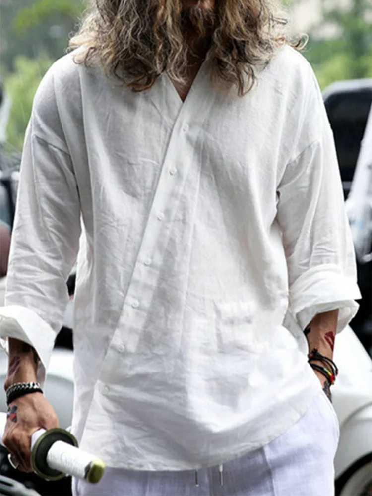 Simple Solid Color V Neck T Shirts Men Casual Loose Long Sleeve Tee Shirt 2022 Summer Mens Buttoned Tops Pullover Streetwear
Simple Solid Color V Neck T Shirts Men Casual Loose Long Sleeve Tee Shirt 2022 Summer Mens Buttoned Tops Pullover Streetwear