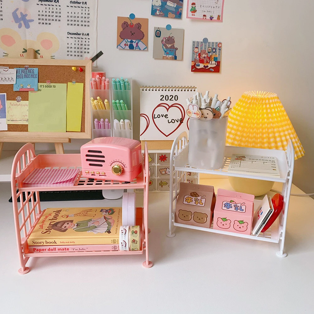 2 Layers Double-layer Folding Storage Rack Desktop Stationery Organizer DIY Cosmetics Sundries Holder Stationery Supplies
2 Layers Double-layer Folding Storage Rack Desktop Stationery Organizer DIY Cosmetics Sundries Holder Stationery Supplies