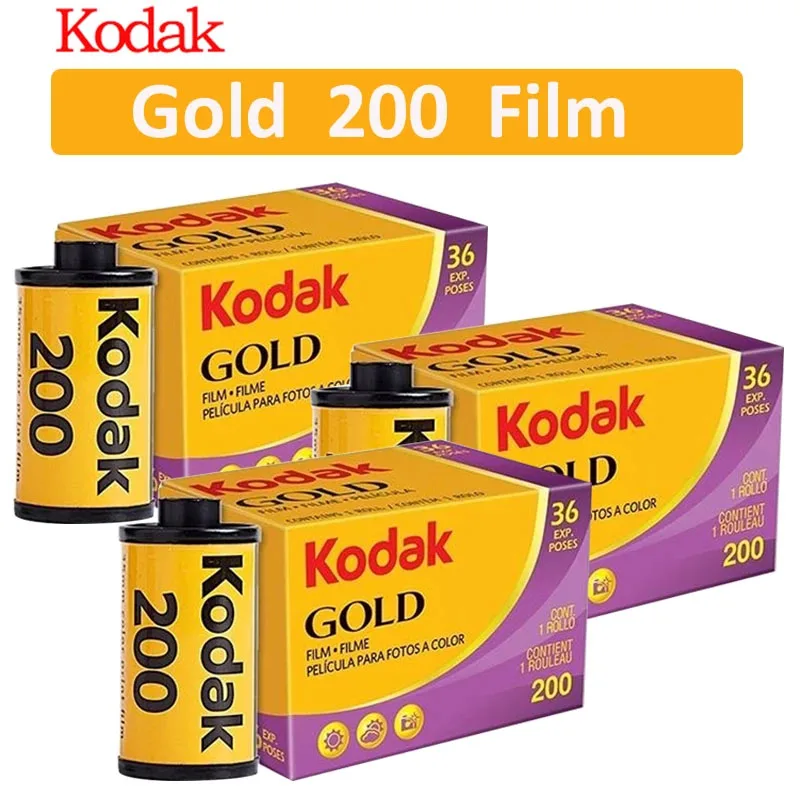 New Original KODAK Gold 200 Color 35mm Film 36 Exposure per Roll suit For M35 / M38 Camera
New Original KODAK Gold 200 Color 35mm Film 36 Exposure per Roll suit For M35 / M38 Camera