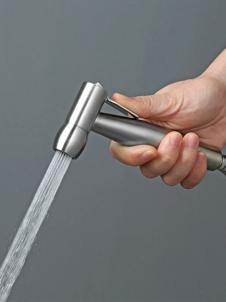Пистолет-распылитель для ванной комнаты, из нержавеющей стали
Пистолет-распылитель для ванной комнаты, из нержавеющей стали