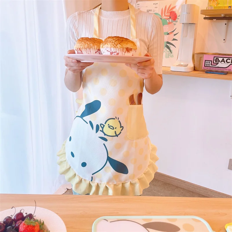 Sanrio Kawaii Cinnamoroll Apron Cartoon New Pochacco Kitchen Cooking Sleeveless Bib Oil-Resistant Overcoat Cute Kitchen Supplies
Sanrio Kawaii Cinnamoroll Apron Cartoon New Pochacco Kitchen Cooking Sleeveless Bib Oil-Resistant Overcoat Cute Kitchen Supplies