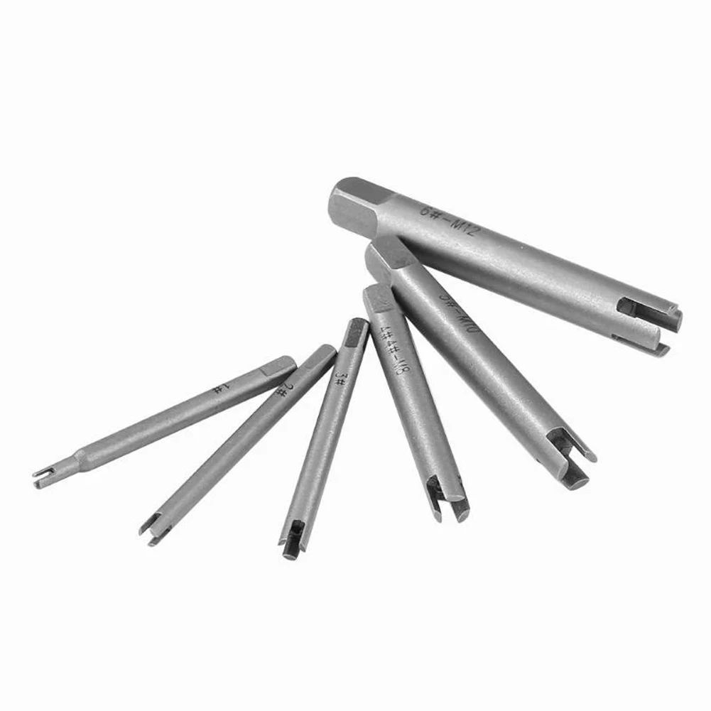 6 Pcs Screw Tap Extractor Remove Stripped Damaged Screw Tap Extractor Broken Head Screw Removal Tool Hand Tool
6 Pcs Screw Tap Extractor Remove Stripped Damaged Screw Tap Extractor Broken Head Screw Removal Tool Hand Tool