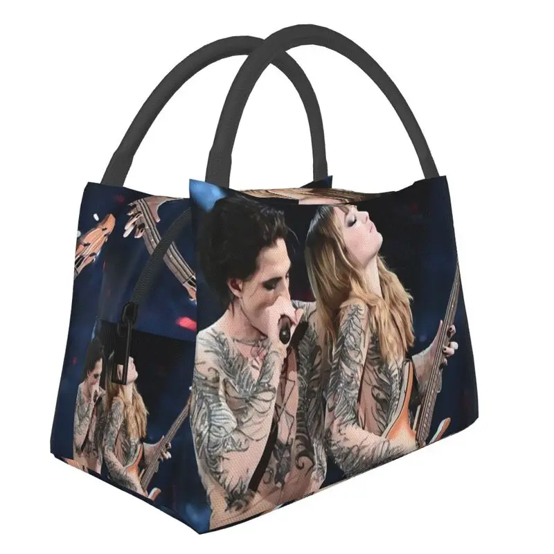 Damiano N Victoria Maneskin Insulated Lunch Bags for Work Office Pop Rock Band Leakproof Cooler Thermal Bento Box Women
Damiano N Victoria Maneskin Insulated Lunch Bags for Work Office Pop Rock Band Leakproof Cooler Thermal Bento Box Women