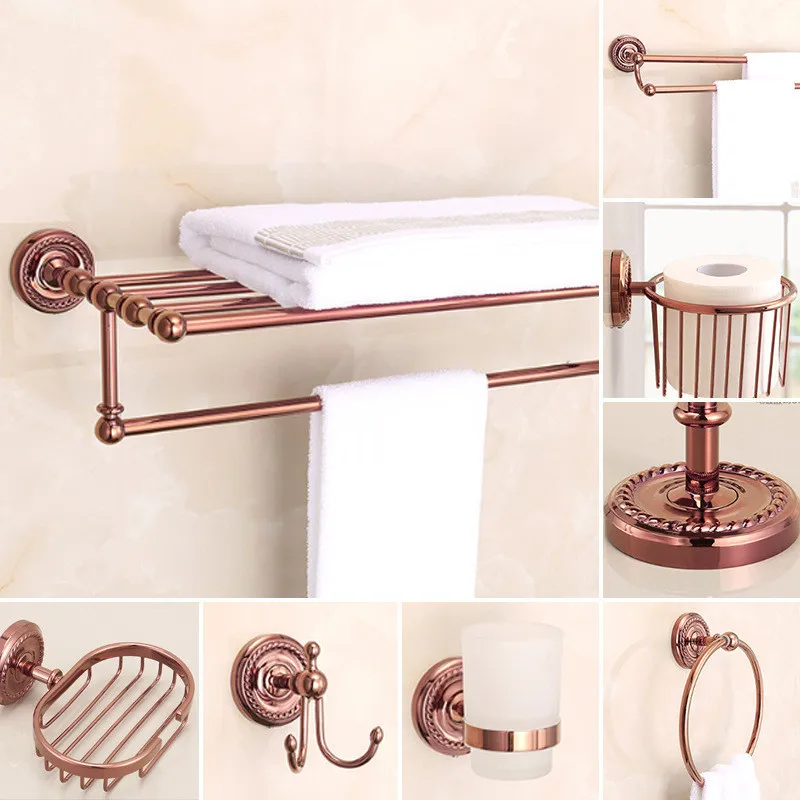 Rose Gold Bathroom Accessories Bath Brass Bathroom Soap Dish Set Toilet Life Bathroom Rack Paper Holder Bathroom Appliance
Rose Gold Bathroom Accessories Bath Brass Bathroom Soap Dish Set Toilet Life Bathroom Rack Paper Holder Bathroom Appliance