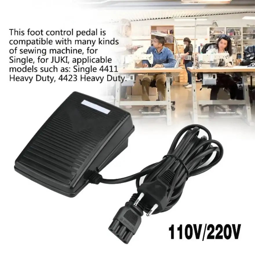 Foot Control Pedal Sewing Machine Part For SINGER-Janome 200-240V 50Hz & Power Cord 033770217 For Sewing Tools Supplies
Foot Control Pedal Sewing Machine Part For SINGER-Janome 200-240V 50Hz & Power Cord 033770217 For Sewing Tools Supplies