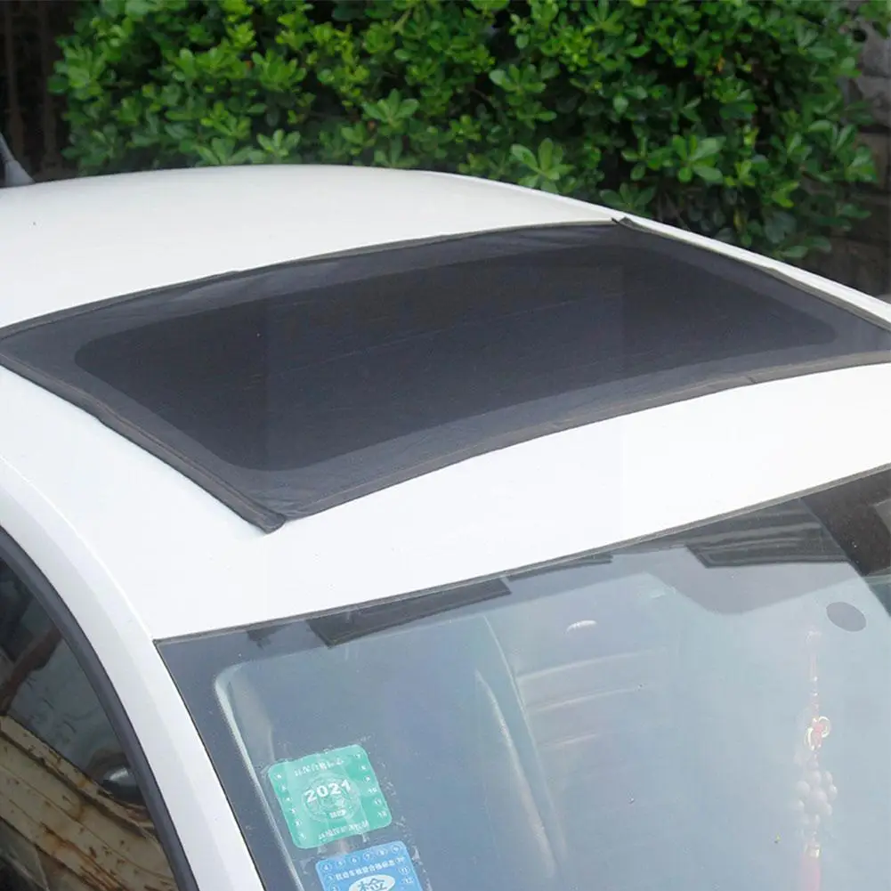 

Magnetic Car Sunroof Sunshade Mesh Cover Anti UV Curtain Mosquito Net Skylight Sunscreen Insect Window Shading