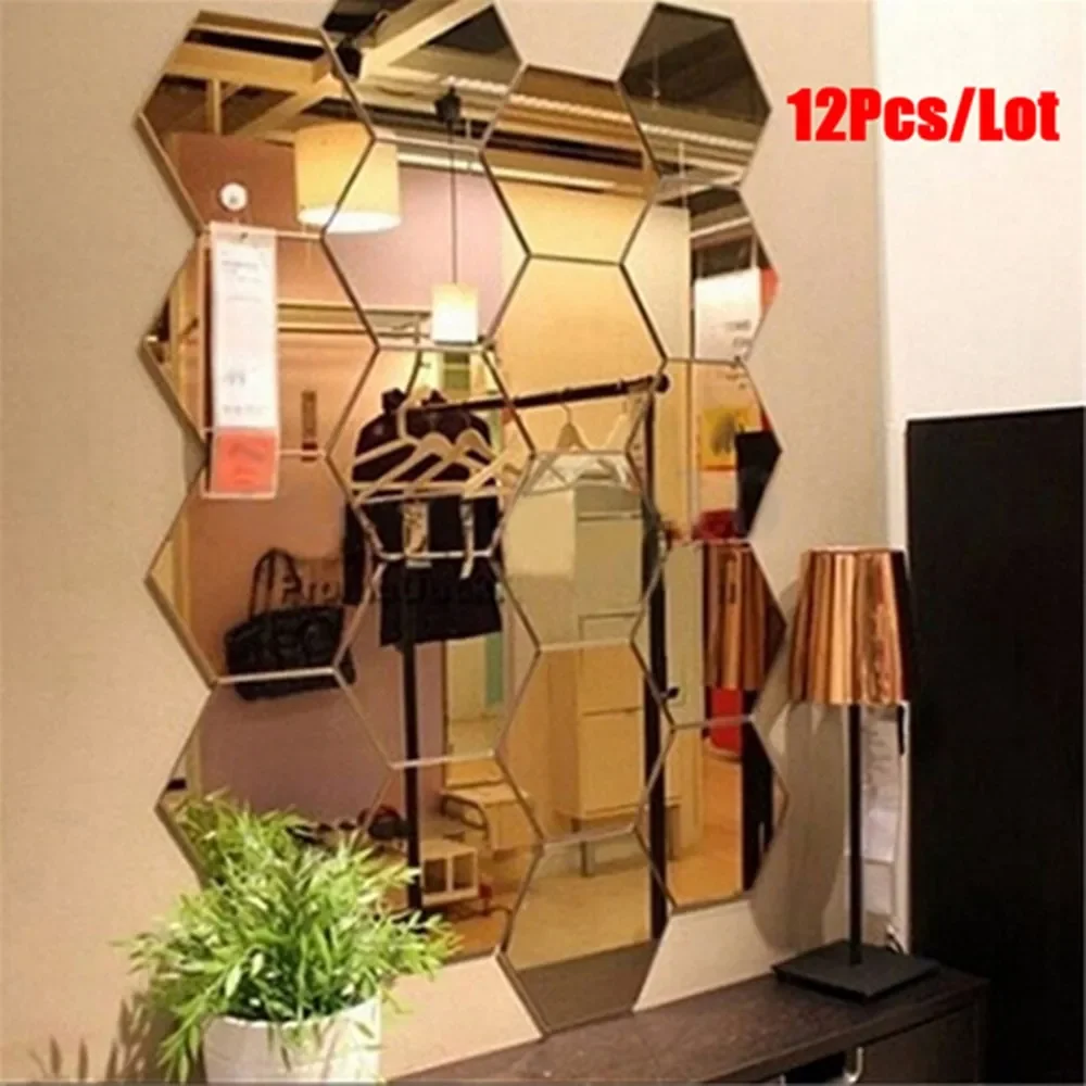 Hexagonal Frame Stereoscopic Mirror Wall Sticker Decoration
Hexagonal Frame Stereoscopic Mirror Wall Sticker Decoration