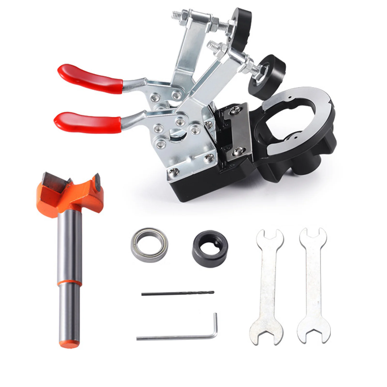 35mm Hinge Jig Aluminum Alloy Double Clamp Upper, Middle, Lower 3 Layers Bearing Drill Sleeves Wood Punch Screw Drill Joint Tool
35mm Hinge Jig Aluminum Alloy Double Clamp Upper, Middle, Lower 3 Layers Bearing Drill Sleeves Wood Punch Screw Drill Joint Tool
