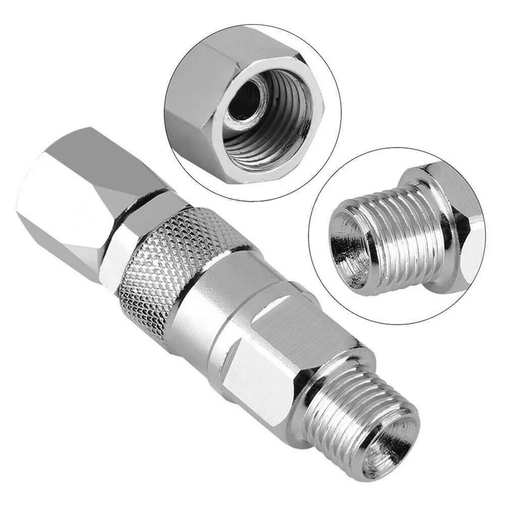 1/4-Inch Swivel Joint Airless High Pressure Spray Hose Swivel Joint Fit For Paint Sprayer Stainless Steel Tool Parts Accessories
1/4-Inch Swivel Joint Airless High Pressure Spray Hose Swivel Joint Fit For Paint Sprayer Stainless Steel Tool Parts Accessories
