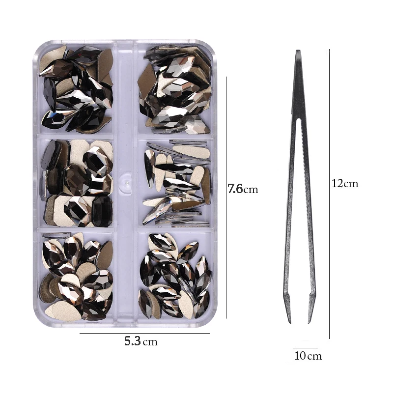Black Diamond Nail Charms Rhinestone Set Flat-bottom Jewelry Nail Supplies Nail Art Decoration Accessories for Professionals
Black Diamond Nail Charms Rhinestone Set Flat-bottom Jewelry Nail Supplies Nail Art Decoration Accessories for Professionals