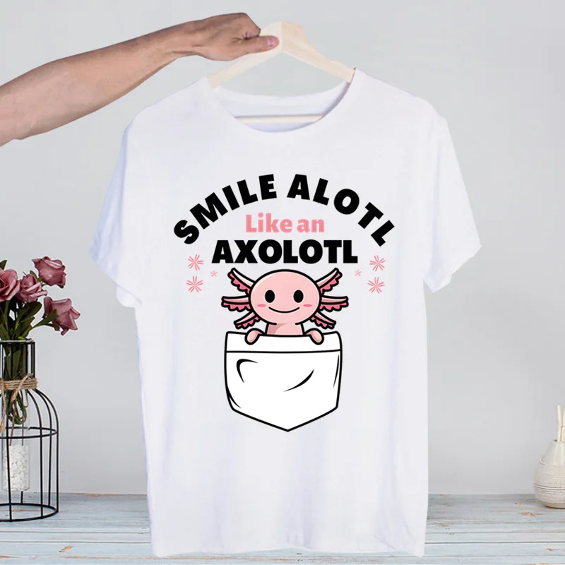Axolotl Cute T-shirts Summer Men/Women Hip Hop Print Tshirt Streetwear Cartoon Animal Kawaii Harajuku t shirts Short Sleeve Tops
Axolotl Cute T-shirts Summer Men/Women Hip Hop Print Tshirt Streetwear Cartoon Animal Kawaii Harajuku t shirts Short Sleeve Tops