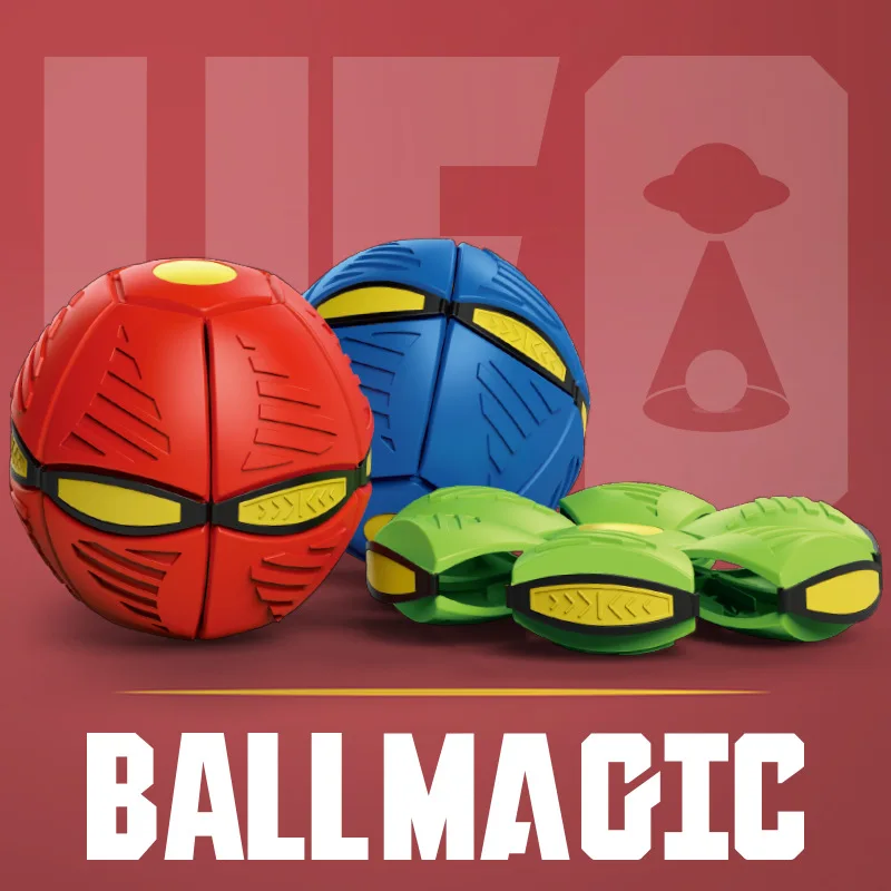 Flying UFO Flat Throw Disc Ball with LED Light Toy Kids Outdoor Garden Basketball Beach Game Deformation Ball Toy for Boy
Flying UFO Flat Throw Disc Ball with LED Light Toy Kids Outdoor Garden Basketball Beach Game Deformation Ball Toy for Boy
