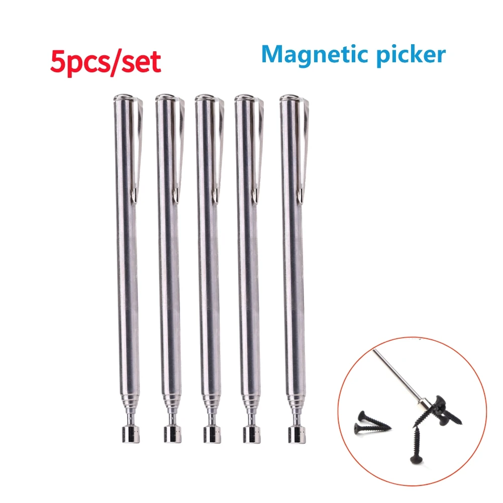 5pcs/set Mini Telescopic Magnetic Pen Hand Portable Magnet Pick Up Tool Adjustable Pickup Rod Stick Picking Up Screws Nut Bolt
5pcs/set Mini Telescopic Magnetic Pen Hand Portable Magnet Pick Up Tool Adjustable Pickup Rod Stick Picking Up Screws Nut Bolt