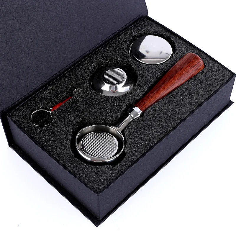 58MM Stainless Steel Double Ear Coffee Machine Handle Bottomless Filter Portafilter Universal Wooden E61 Coffee Tools B
58MM Stainless Steel Double Ear Coffee Machine Handle Bottomless Filter Portafilter Universal Wooden E61 Coffee Tools B