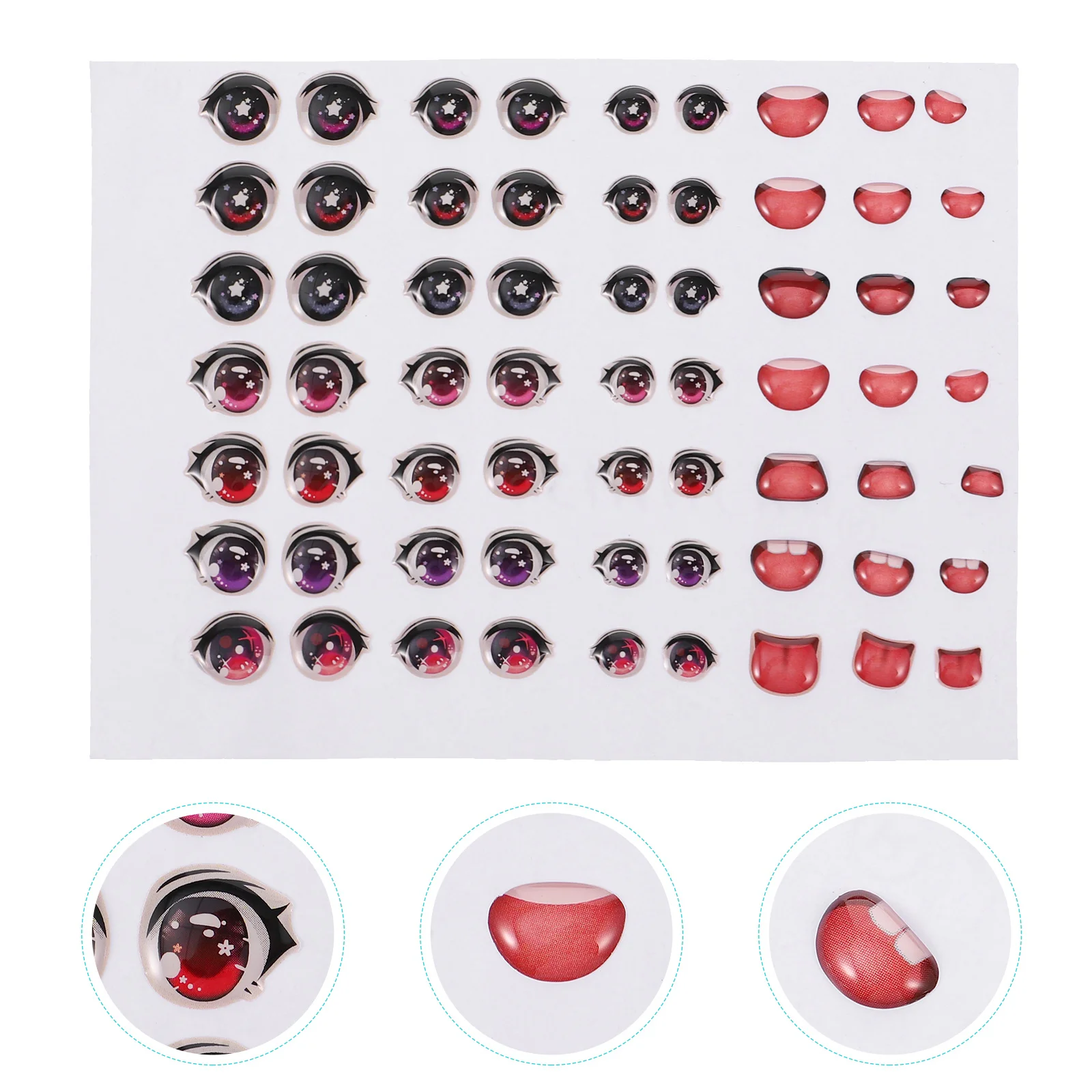 Epoxy Eye Stickers Plush Toys Mouth Cartoon Decal Applique DIY Supplies Plastic Figurine Eye Decals Mouth Decals
Epoxy Eye Stickers Plush Toys Mouth Cartoon Decal Applique DIY Supplies Plastic Figurine Eye Decals Mouth Decals