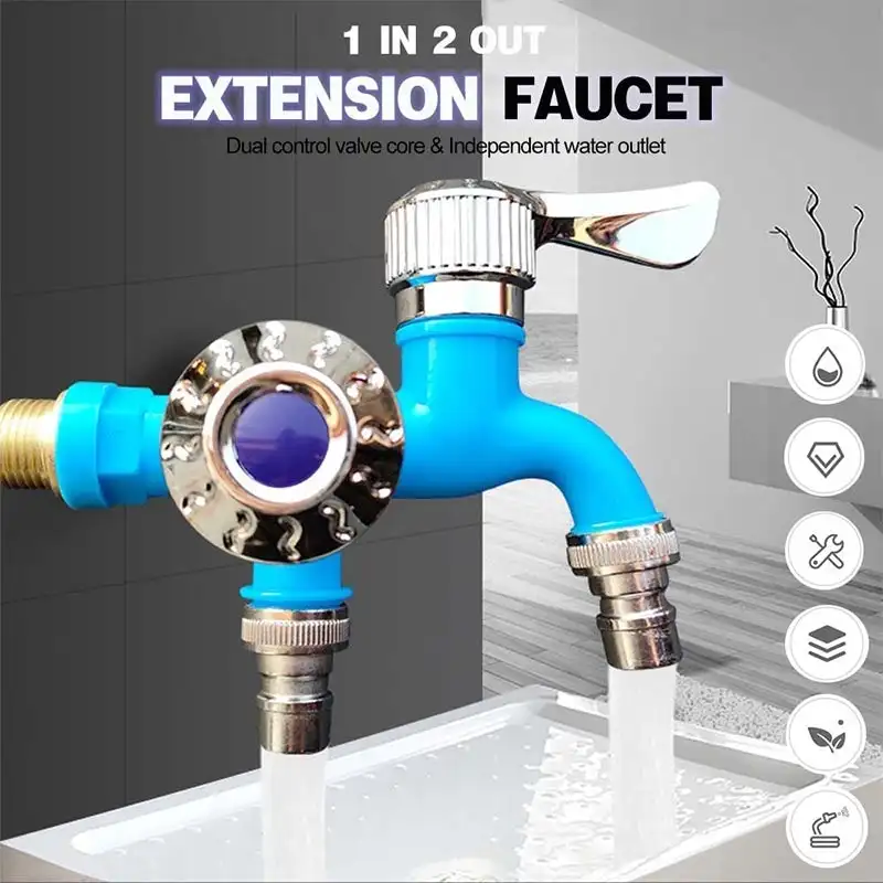 Universal Interface Dual Control Faucet 3/4" Double Outlet Outdoor Antifreeze Dual Control Faucet Hardware Parts Bathroom Faucet
Universal Interface Dual Control Faucet 3/4" Double Outlet Outdoor Antifreeze Dual Control Faucet Hardware Parts Bathroom Faucet