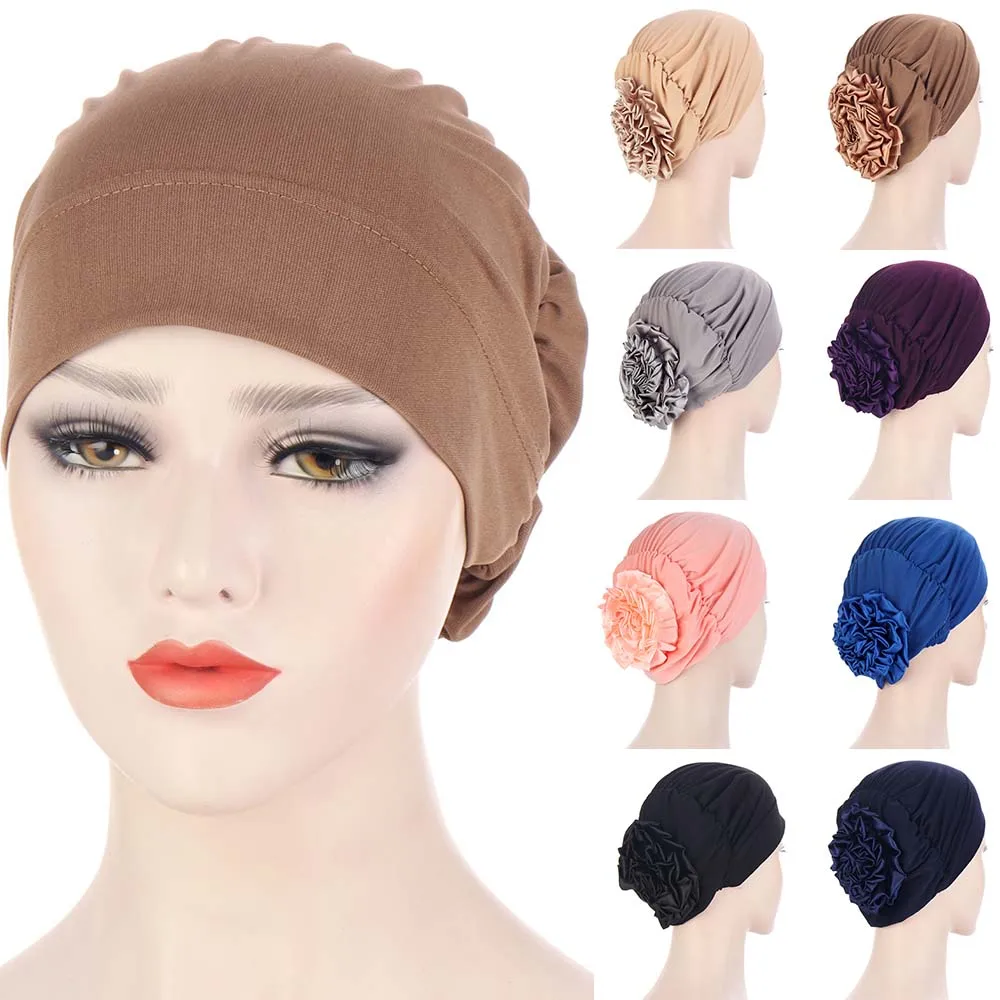 Solid Color Flower Knot Easy Cap Jersey Inner Hijab for Women Elastic Soft Headband Turban Chemo Hat Muslim Fashion Accessories
Solid Color Flower Knot Easy Cap Jersey Inner Hijab for Women Elastic Soft Headband Turban Chemo Hat Muslim Fashion Accessories