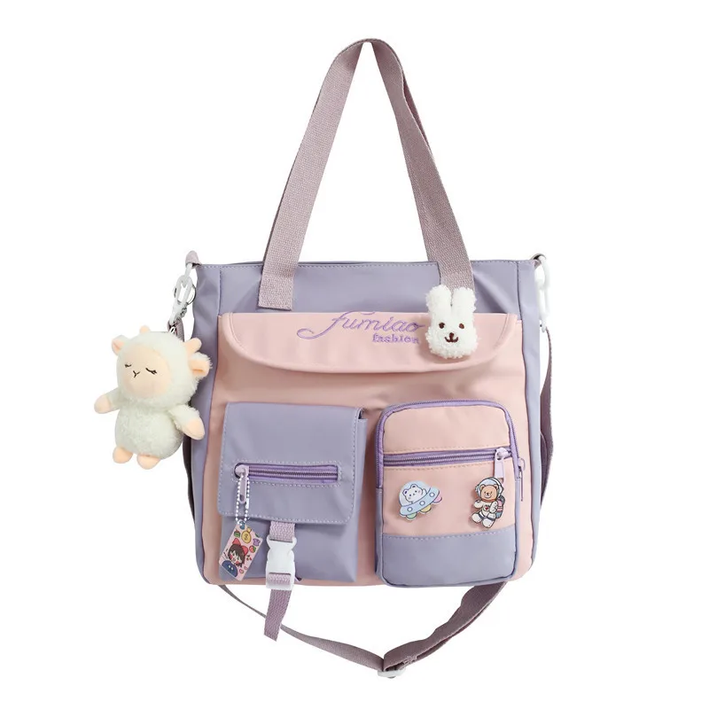 Multi Pocket Design Large Women's Tote Bag 2022 Fashion Canvas Contrast Color Shoulder Crossbody Bags For Girls School Handbags
Multi Pocket Design Large Women's Tote Bag 2022 Fashion Canvas Contrast Color Shoulder Crossbody Bags For Girls School Handbags